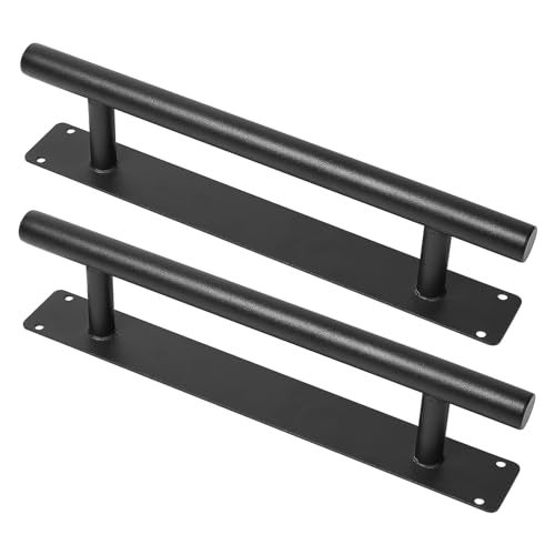 Purife 12 Iron Interior Sliding Door Pull Handles Black Matte Pack of 2 Outdoor Gate Handles for Garage Fence Shed Farm Barn Door Furniture Closet Drawer Pulls - Image 1