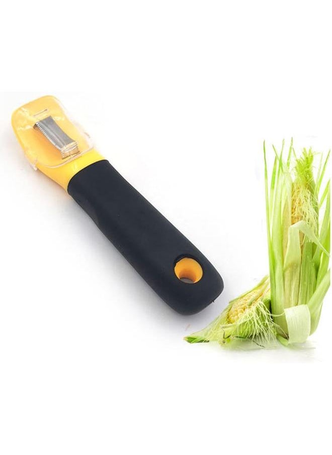 Generic - Corn Peeler Stainless Steel Corn Peeler with Plastic Handle Quick Peeling Corn Stripper Labor-Saving Corn Cob Stripping Tool Corn Cutter - Image 1