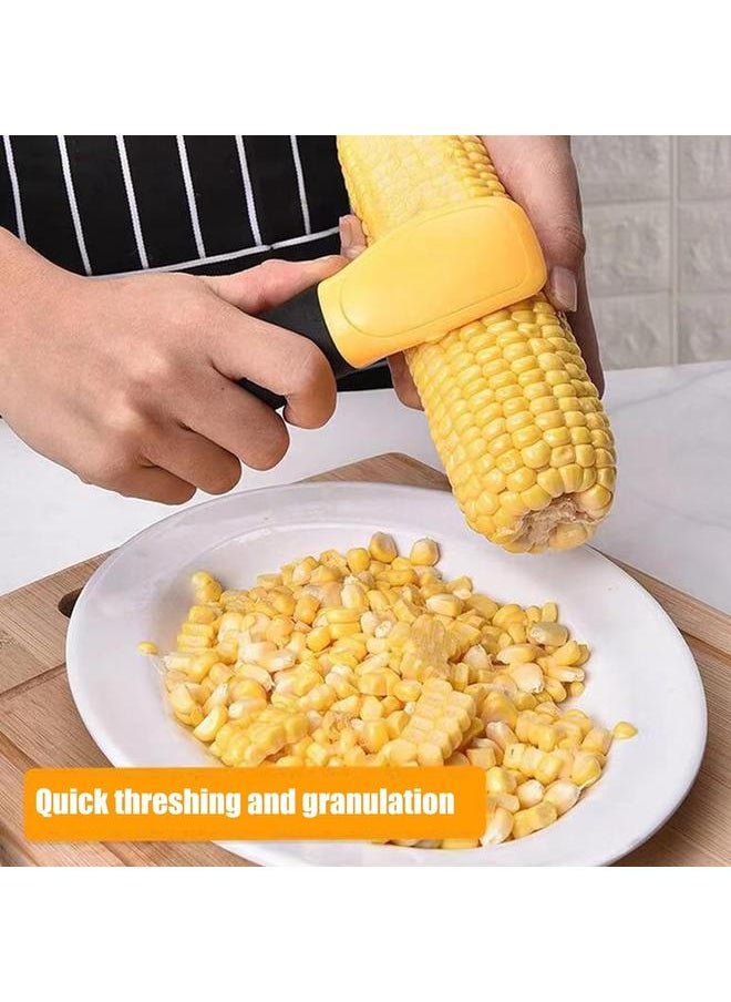 Generic - Corn Peeler Stainless Steel Corn Peeler with Plastic Handle Quick Peeling Corn Stripper Labor-Saving Corn Cob Stripping Tool Corn Cutter - Image 1