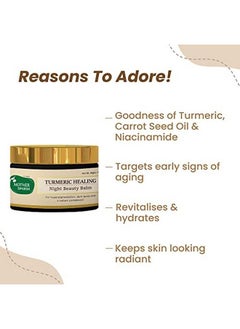 Mother Sparsh Turmeric Healing Night Beauty Balm For Dark Spots Hyper Pigmentation & Radiant Complexion ; Nourishing Night Cream With Moringa & Mango Butter 40Gm  - Image 5