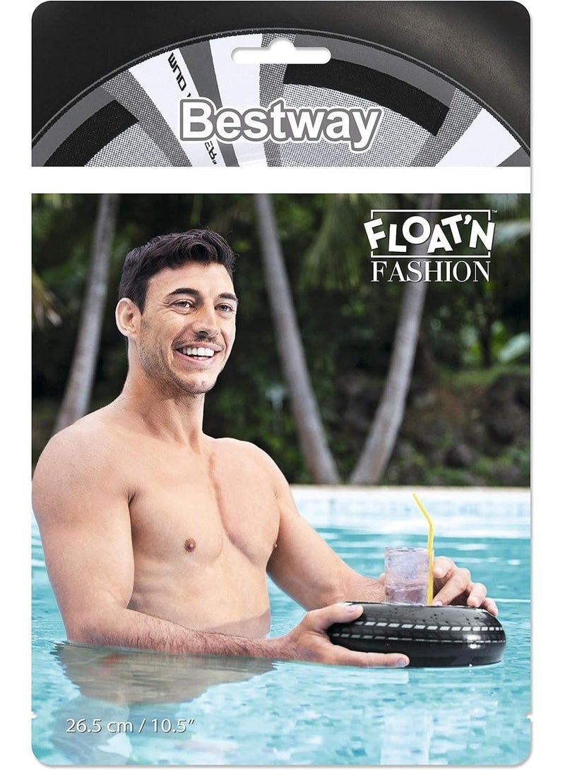 Bestway Inflatable Pool Cup Holder – Tire Design, 26.5 cm - Image 2