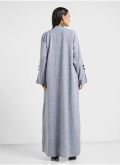 hayas closet Open front Buttoned abaya  - Image 2