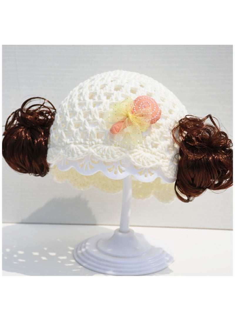 KUYING Summer Fashion Full Head Set Wig Hat 