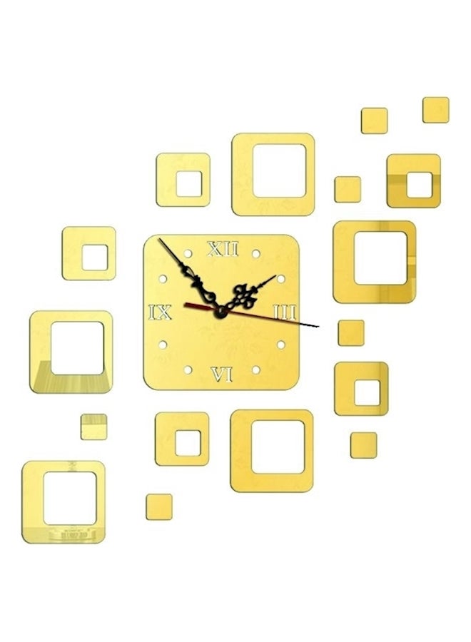 ساعة حائط ثلاثية الأبعاد من مادة الأكريليك قابلة للإزالة متعدد الألوان