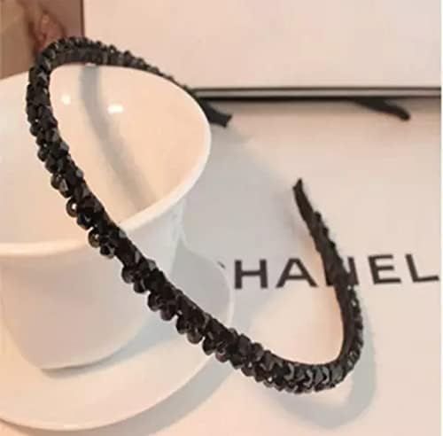 BAOER 4PC Crystal Rhinestone Headbands Shiny NonSlip Beaded Hairband Bling Bling Hair Bands Hair Accessories Hair Decoration - Image 2