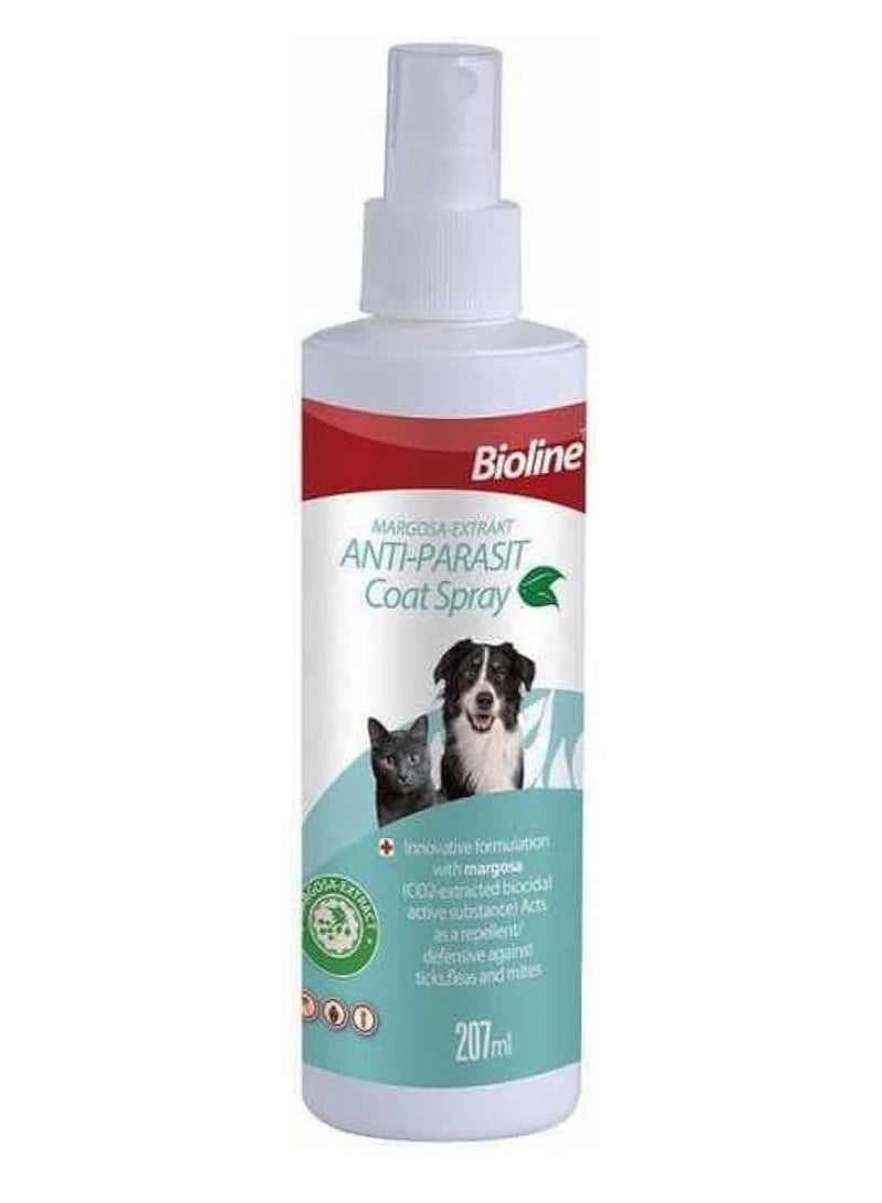 Bioline Anti-Flea and Tick Spray 207 mlVolume: 207ml, Fragrance/Flavour: Margosa - Image 1