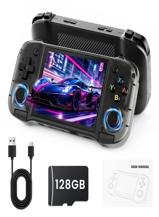 Sunnymark R46H Retro Handheld Game Console, Portable Gaming Console with 20,000+ Classic Games, 4.2” IPS Screen, Linux Handheld Emulator, 128GB TF Card, WiFi Multiplayer for Travel & Gifts(Black) - Image 1