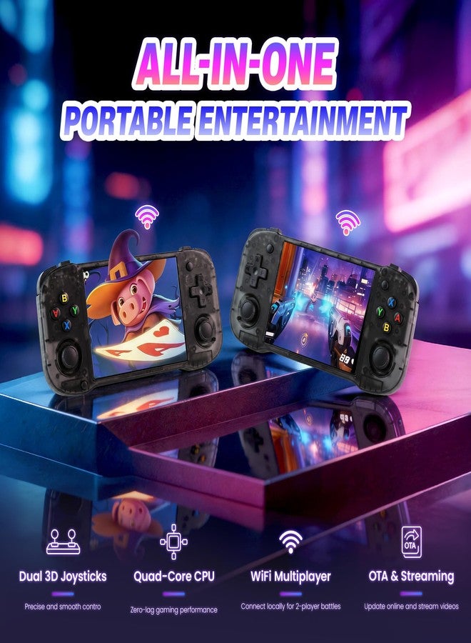 Sunnymark R46H Retro Handheld Game Console, Portable Gaming Console with 20,000+ Classic Games, 4.2” IPS Screen, Linux Handheld Emulator, 128GB TF Card, WiFi Multiplayer for Travel & Gifts(Black) - Image 4