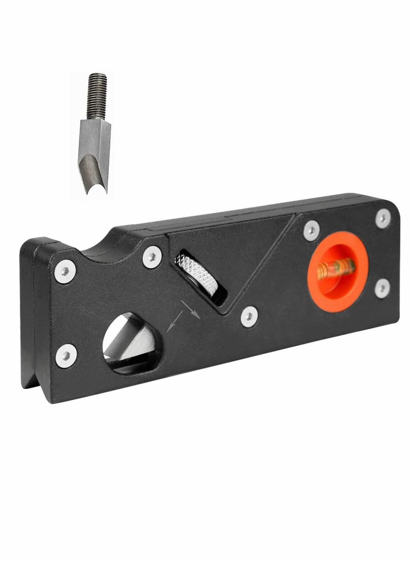 Chamfer Plane for Wood, Woodworking Planer Sharpener, Wood Hand Tools with 45 Degree Flattening and 1/4 Round Cutter - Image 1
