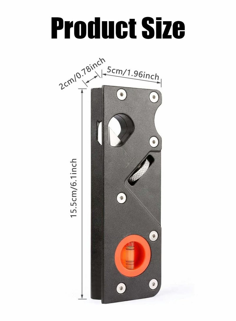 Chamfer Plane for Wood, Woodworking Planer Sharpener, Wood Hand Tools with 45 Degree Flattening and 1/4 Round Cutter - Image 3