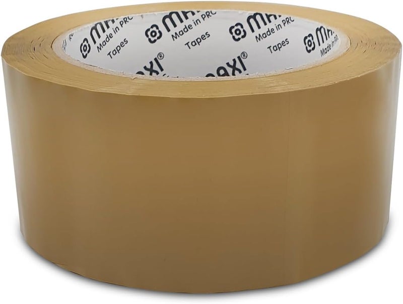ماكسي شريط تغليف بني 48 مم × 100 ياردة، 45 ميكرون، شديد التحمل، مقاوم للأشعة فوق البنفسجية، مثالي للشحن وختم الصناديق - Image 3