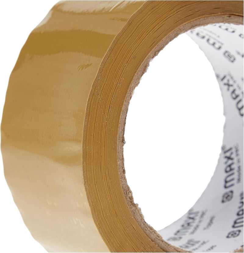 ماكسي شريط تغليف بني 48 مم × 100 ياردة، 45 ميكرون، شديد التحمل، مقاوم للأشعة فوق البنفسجية، مثالي للشحن وختم الصناديق - Image 4
