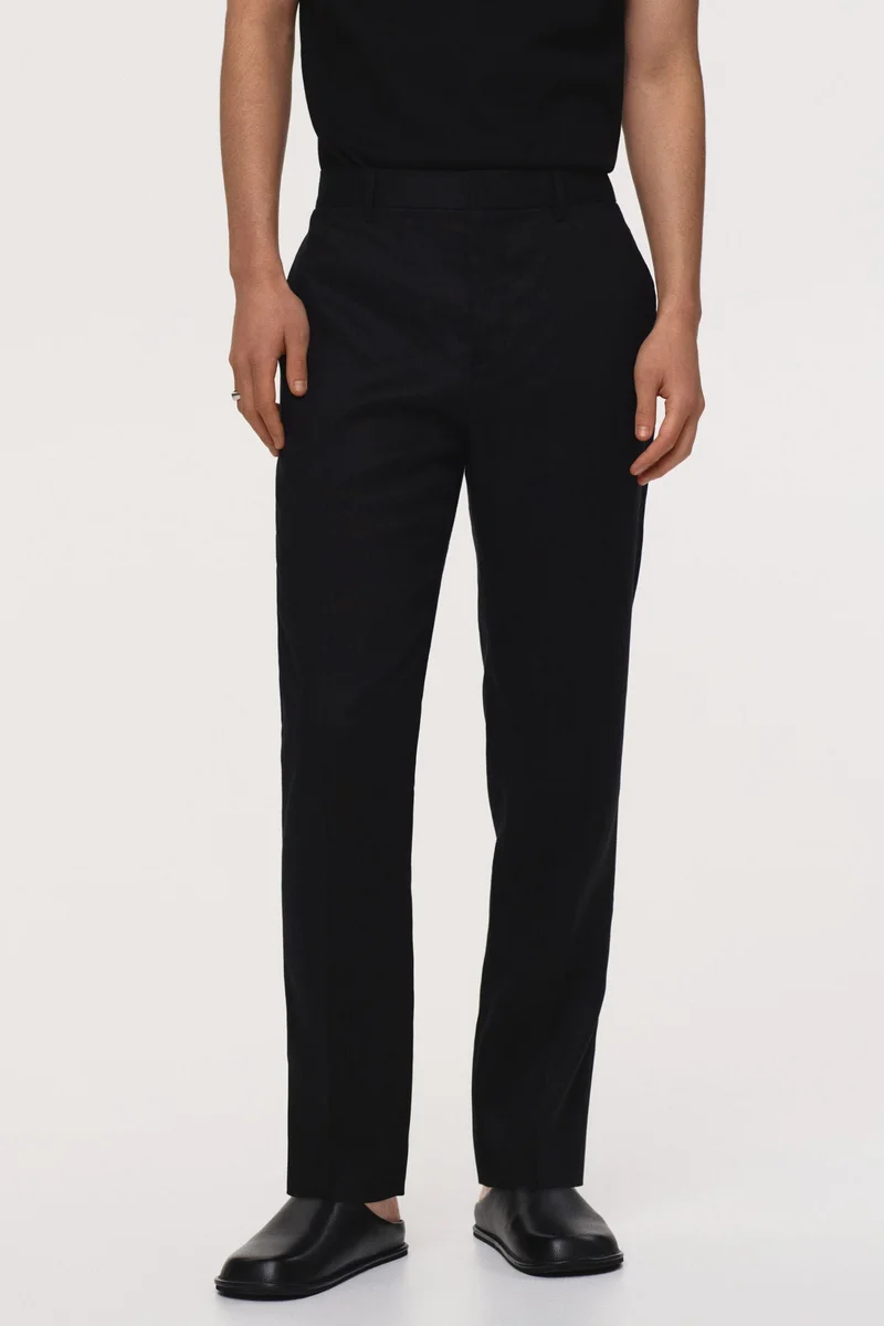 H&M Slim Fit Linen suit trousers