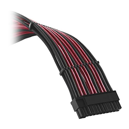 CableMod E-Series Classic ModFlex Sleeved Cable Kit for EVGA G/G+ / P/P+ / T (Black + Red) - Image 2