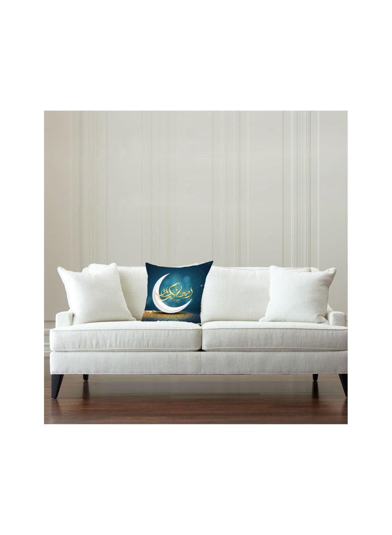 1-Piece Eid Mubarak Throw Pillow Covers,Cushion Case Ramadan Decor Mosque Decorative,Pillowcase for Home Islamic Muslim Party Decor,Size 45x45 - Image 5