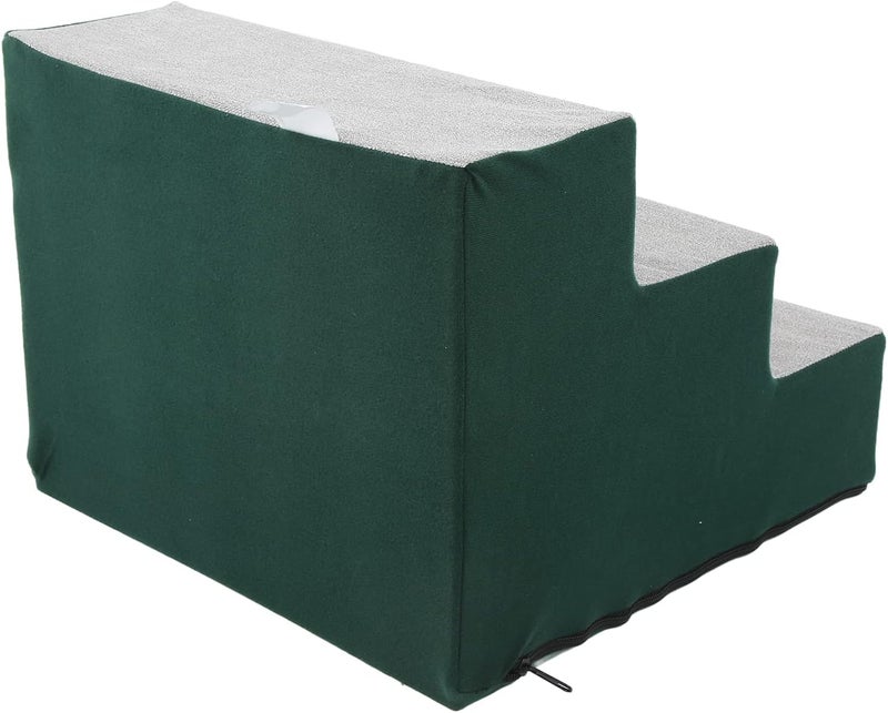 Pet Steps with Soft Plush Removable Cover, Portable Pet Stairs for Small Dogs Cats, Stable Non - Slip Pet Ladder with Anti - Slip Pads, Easy to Assemble Pet Ramp for Sofa Bed Acces - Image 5
