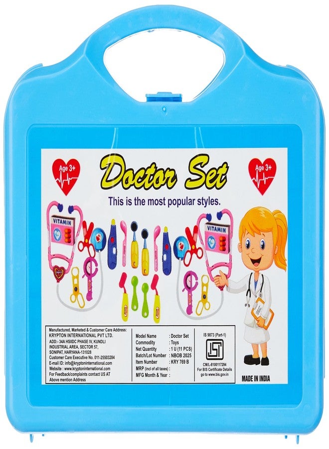 Niku Doctor Set Toys for Kids Girls Boys | Pretend Playset for Boys and Girls Aged 3+ Years | Non-Toxic and Kids-Safe | Durable | Portable Suitcase | Multicolour - Image 2