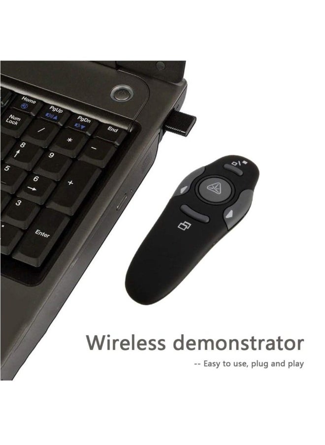 ماركة غير محددة ماوس عرض لاسلكي USB بتردد 2.4GHz، جهاز تحكم عن بعد مع مؤشر ليزر، طراز GC863  - Image 5