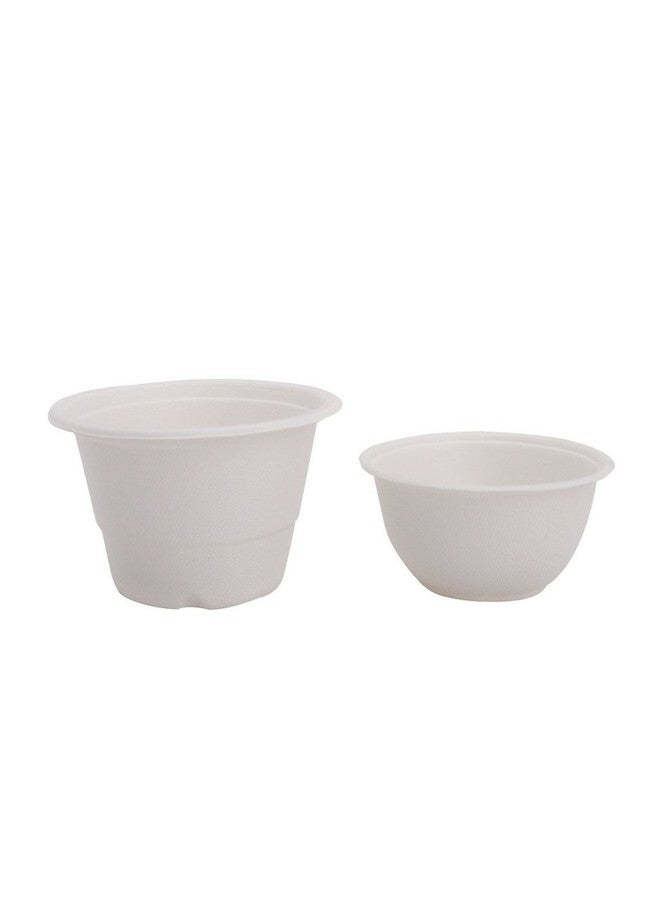 Ecoware® 100% Biodegradable, Compostable, Ecofriendly, Disposable Dinner Party Pack (50 Pieces of 240 ml Round Bowl and 50 Pieces of 340 ml Round Bowl) - Image 1