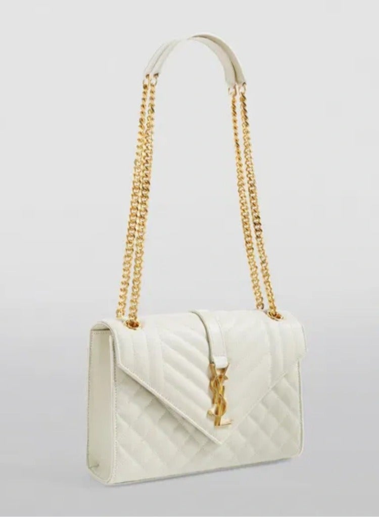 Yves Saint Laurent Medium Envelope Matelassé Shoulder Bag - Image 2