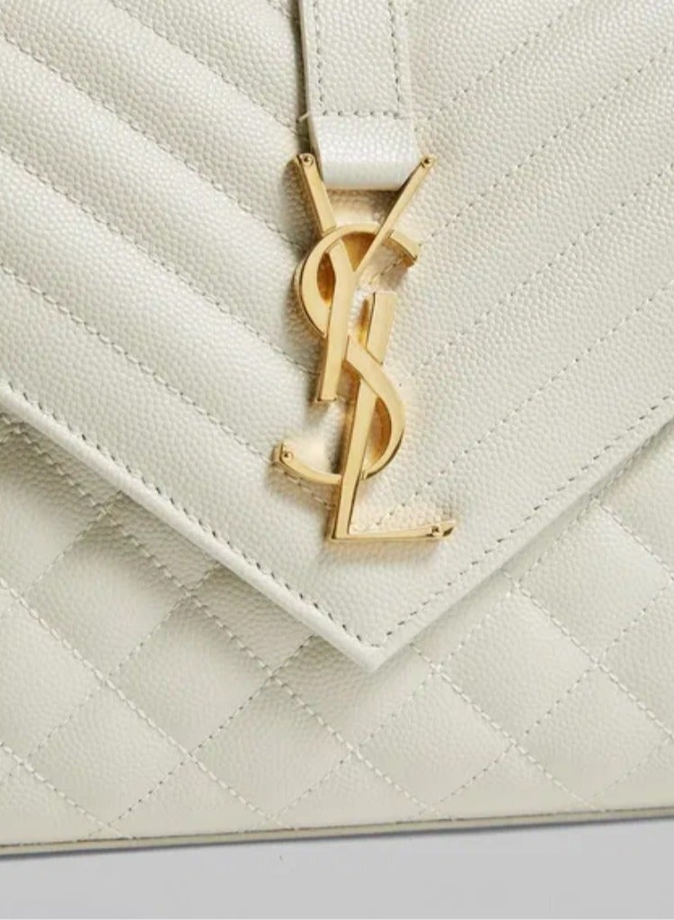 Yves Saint Laurent Medium Envelope Matelassé Shoulder Bag - Image 4