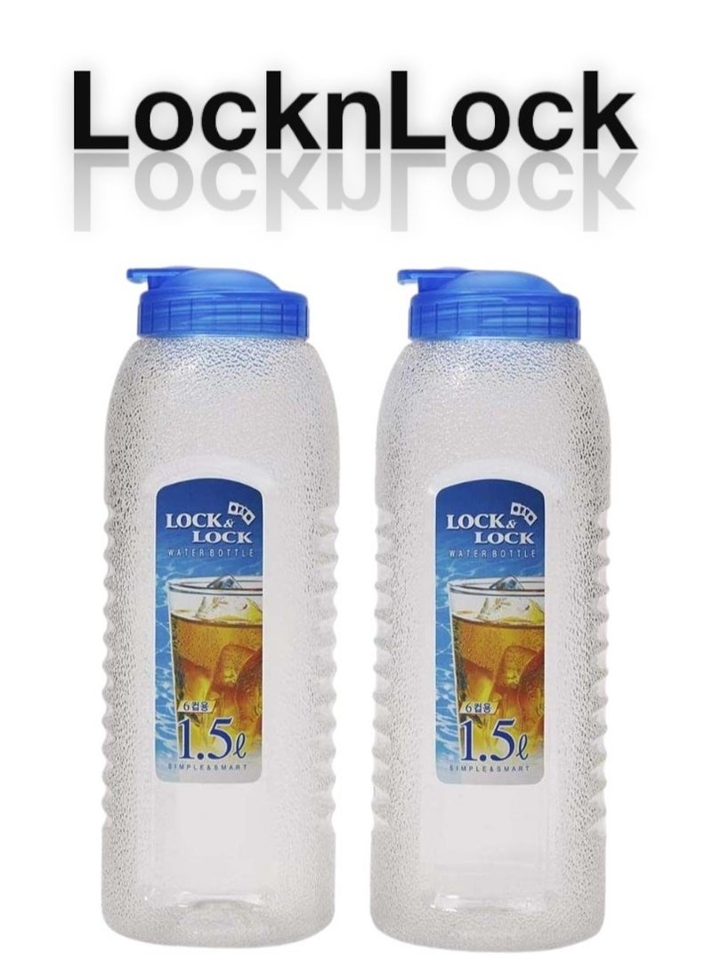 LocknLock LocknLock Aqua 1.5 Liter Water Bottle Set (2pc) - BPA-Free, Durable & Perfect for Outdoor Adventures 