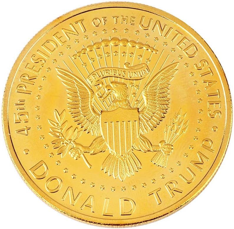 كلاراكو عملة كلاركو دونالد ترامب الذهبية، عملة ذهبية مطلية بالذهب لعام ٢٠١٨، الرئيس الخامس والأربعون - عبوة من ٢٠ قطعة - Image 4