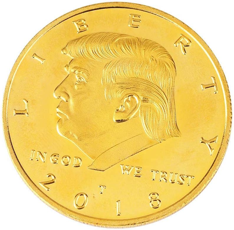 كلاراكو عملة كلاركو دونالد ترامب الذهبية، عملة ذهبية مطلية بالذهب لعام ٢٠١٨، الرئيس الخامس والأربعون - عبوة من ٢٠ قطعة - Image 3