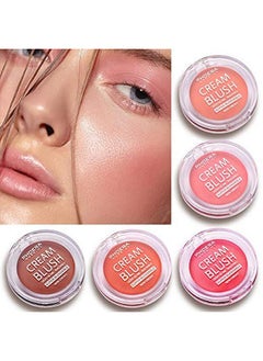 Phoera PHOERA Makeup Face Cheek Blush Cream Matte Blusher Super blend-able Sweat-Resistant Pressed Foundation Non_Greasy Palette (102 PEACH)  - Image 4