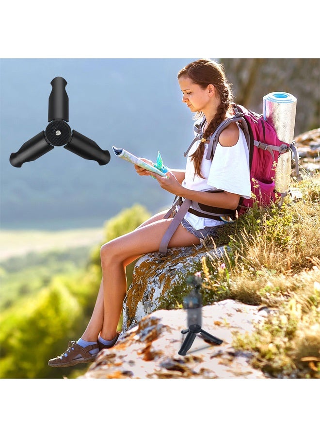 Mini Tripod for DJI Osmo Pocket 3 2 Camera, Portable Tripod Stand for Desktop Tabletop Tripod Mount for Selfie Stick Various Filming Equipment Accessories (Black) - Image 5
