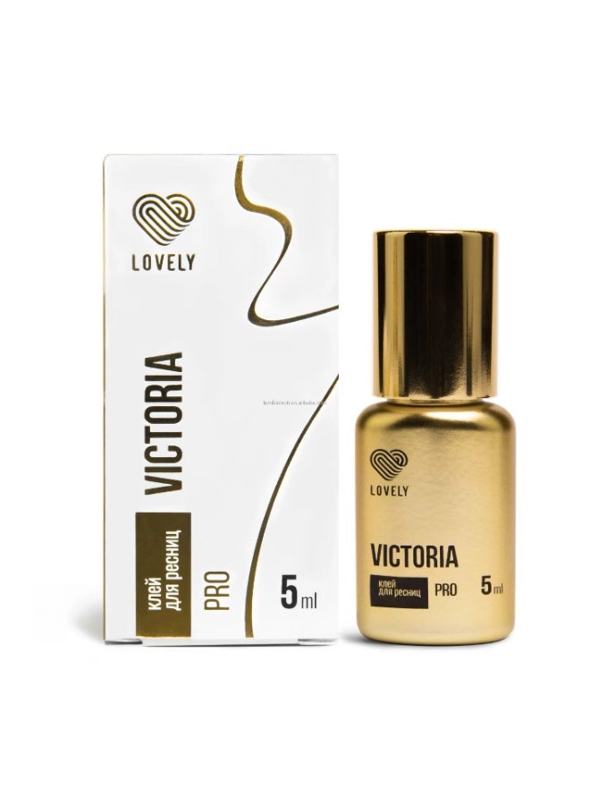 Lovely Victoria Eyelash Glue 5ml – Quick Dry 0.5-1s, Long Retention 7-8 Weeks, Low Irritation & Low Fume, Ideal for Sensitive Eyes & Professional Lash Extensions - Image 1