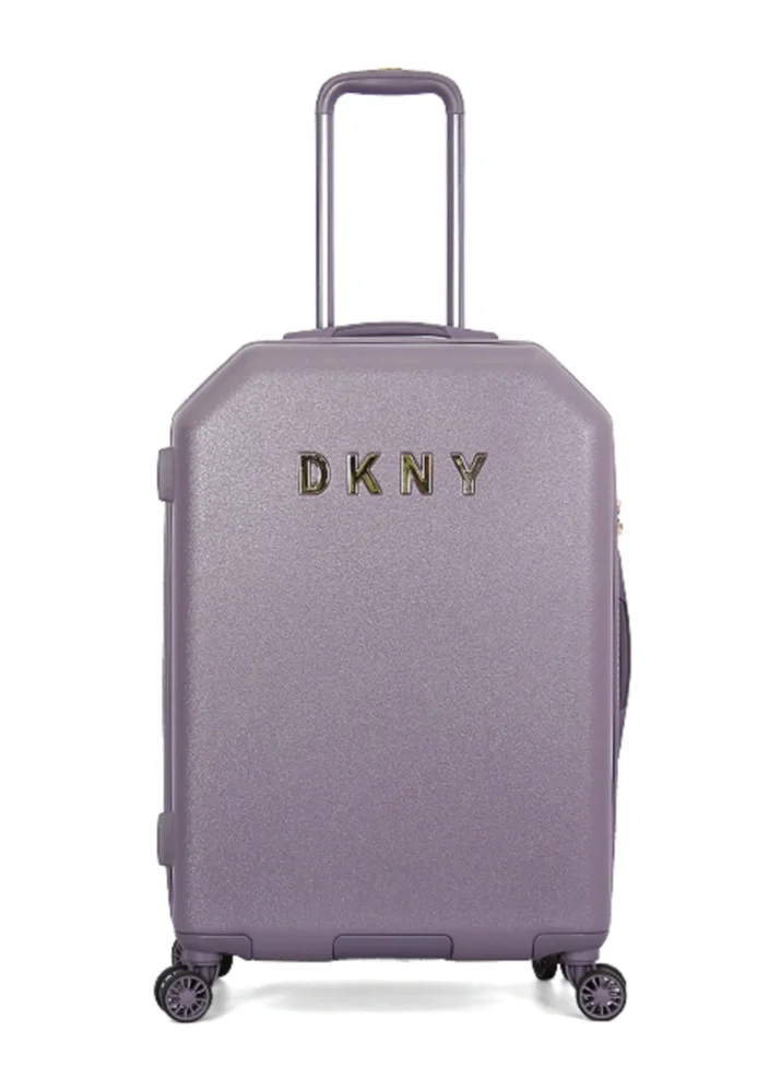 DKNY Dkny Allure Hardside Luggage on Wheels for Unisex | Ultra Lightweight ABS on with Spinner Wheels 4 Color Black/Rose Pulm