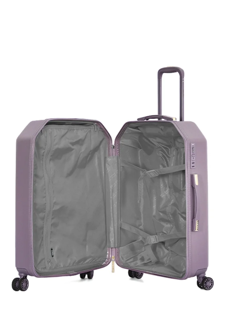 DKNY Dkny Allure Hardside Luggage on Wheels for Unisex | Ultra Lightweight ABS on with Spinner Wheels 4 Color Black/Rose Pulm