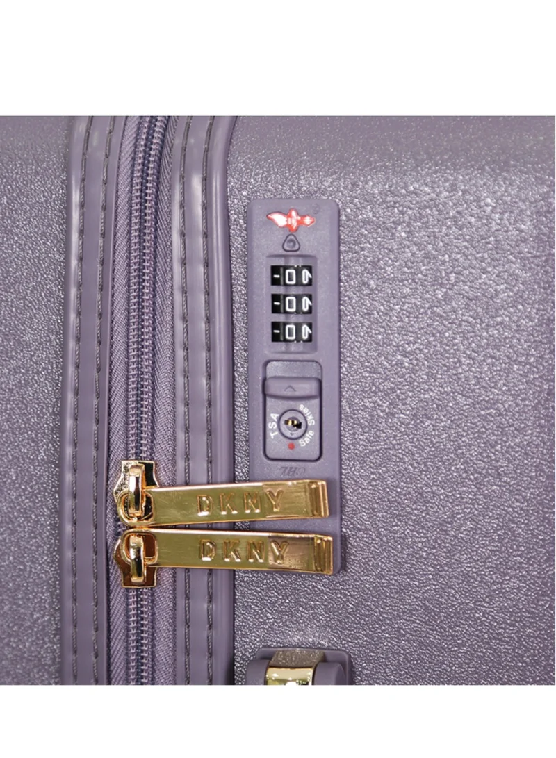 DKNY Dkny Allure Hardside Luggage on Wheels for Unisex | Ultra Lightweight ABS on with Spinner Wheels 4 Color Black/Rose Pulm