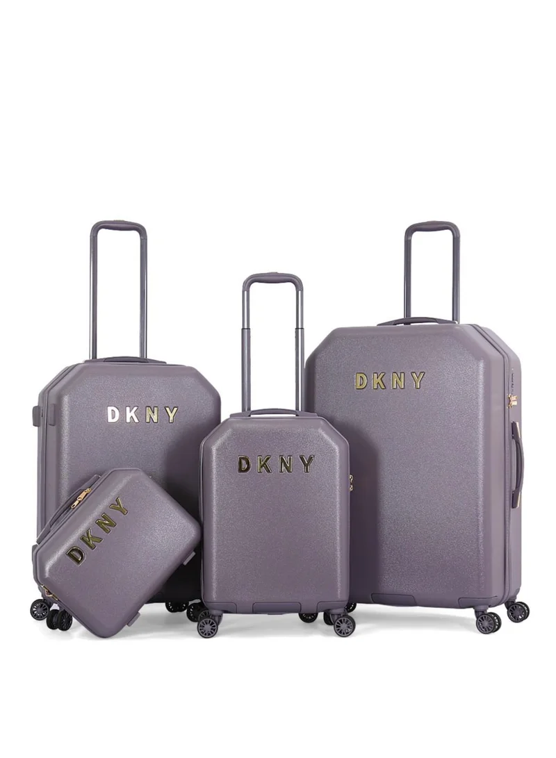 DKNY Dkny Allure Hardside Luggage on Wheels for Unisex | Ultra Lightweight ABS on with Spinner Wheels 4 Color Black/Rose Pulm