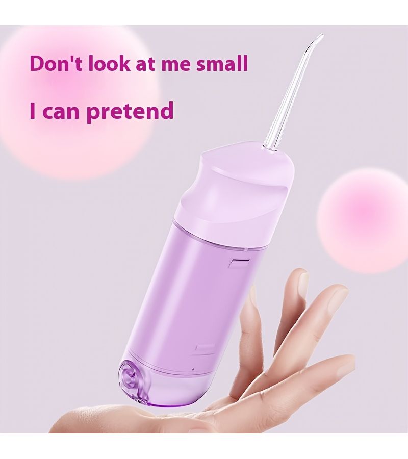 Purple Smart Electric Dental Flosser With 360 Rotating Nozzle USB Rechargeable Oral Irrigator - Image 5