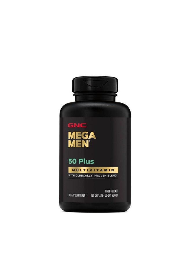 جي إن سي GNC Mega Men 50 Plus Multivitamin | صحة القلب | دعم البروستاتا والدورة الدموية | 120 قرصًا - Image 3