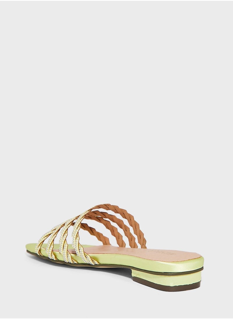 MENBUR Multi Straps Low Heel Flat Sandals  - Image 2