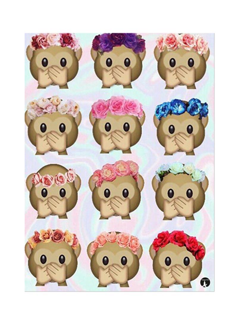 RKN Emojis Metal Plate Poster Multicolour 15x20centimeter