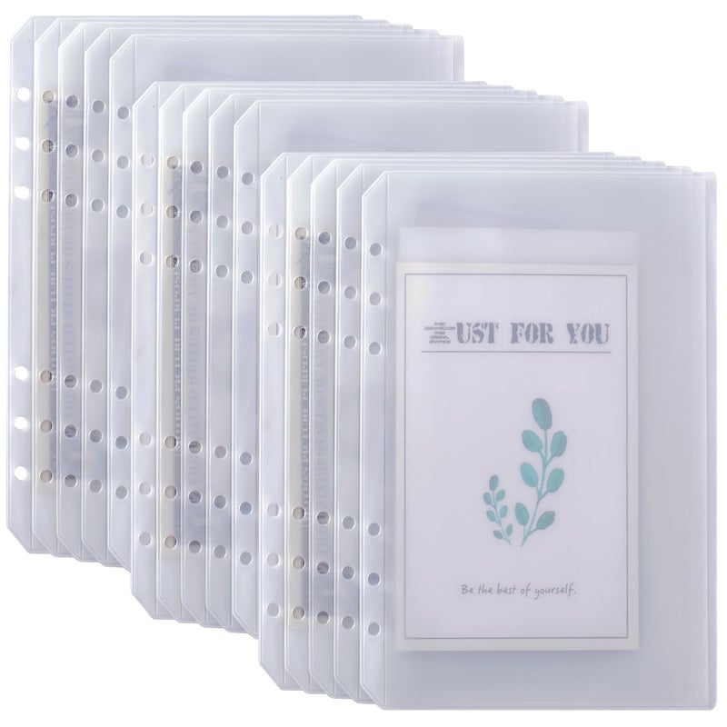 UMSICHT 15pcs A5 Binder Pockets with No Zippers, Zipless Budget Envelopes for Cash System, A5 Binder Pouch for 6 Ring Binder, Money Folder Organizer for Cash. - Image 1