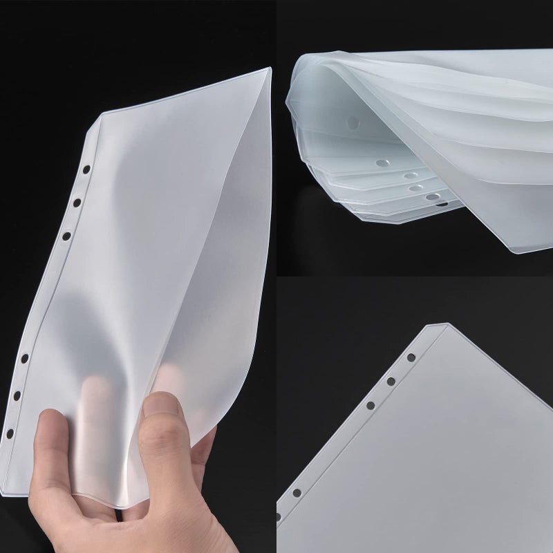 UMSICHT 15pcs A5 Binder Pockets with No Zippers, Zipless Budget Envelopes for Cash System, A5 Binder Pouch for 6 Ring Binder, Money Folder Organizer for Cash. - Image 4