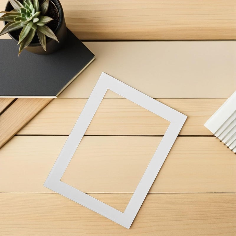 Artwork Picture Frames A4 White Textured Cardboard Frame with Film, 3pcs Set for School and Kindergarten Art Display - Image 5