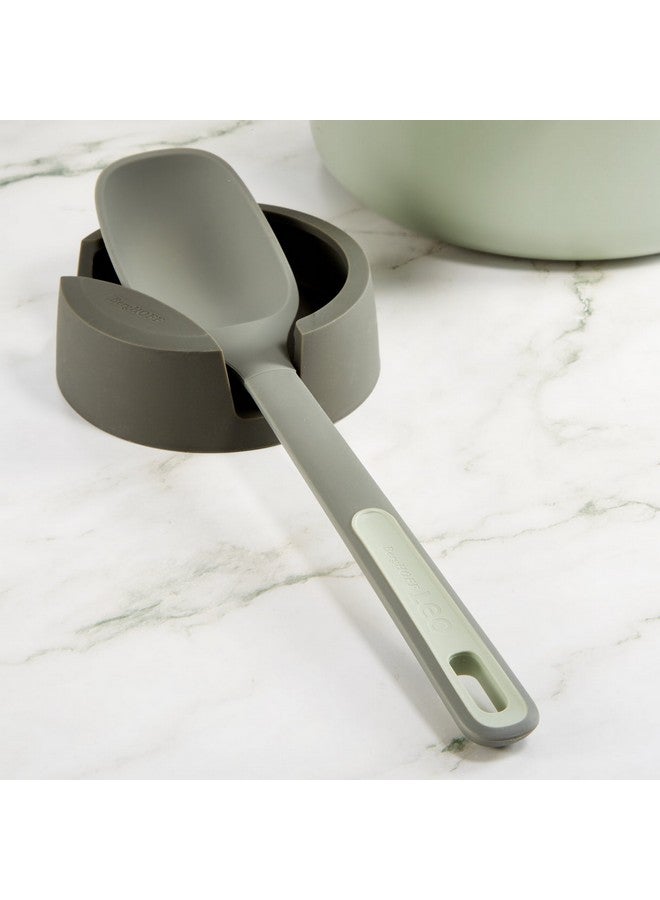 Berghoff Leo Balance Dishwasher Safe Nylon Serving Spoon Grey and Green 4 x 6.5 x 32 cm 3950413 - Image 3