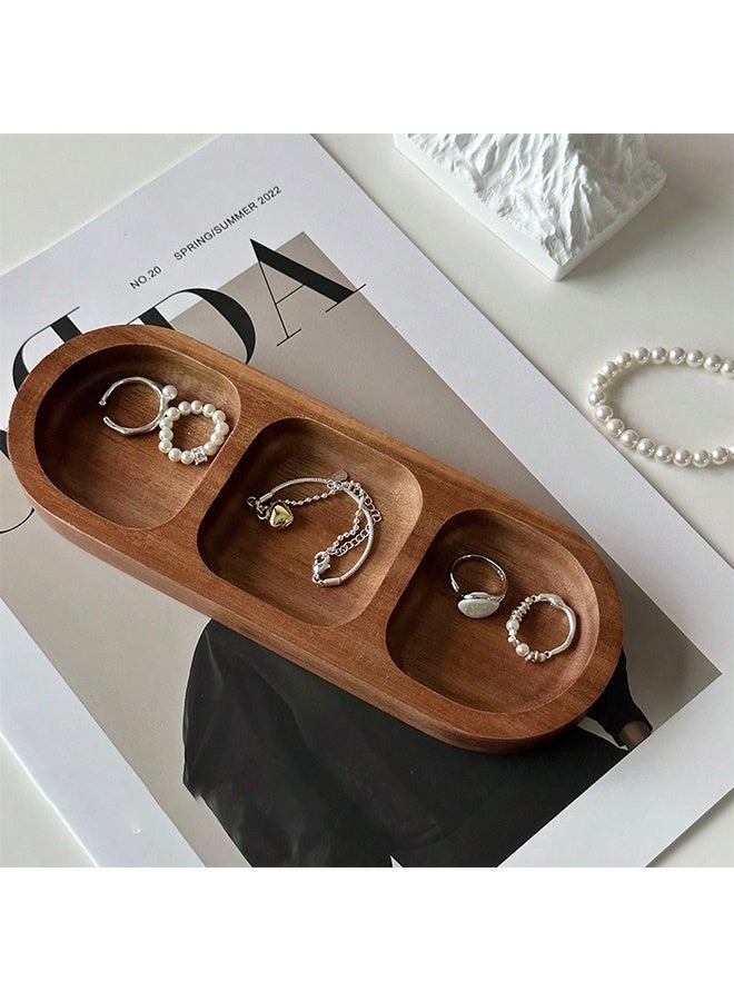BELANO Retro Wooden 3-Grid Decorative Tray - Image 5