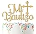 Ferburitar Spanish Mi Bautizo Cake Topper for Baby Shower Party Decor Mi Primera Comunion Babys 1st BirthdayGender RevealBaby Baptism Party Decoration Supplies Gold Glitter - Image 4