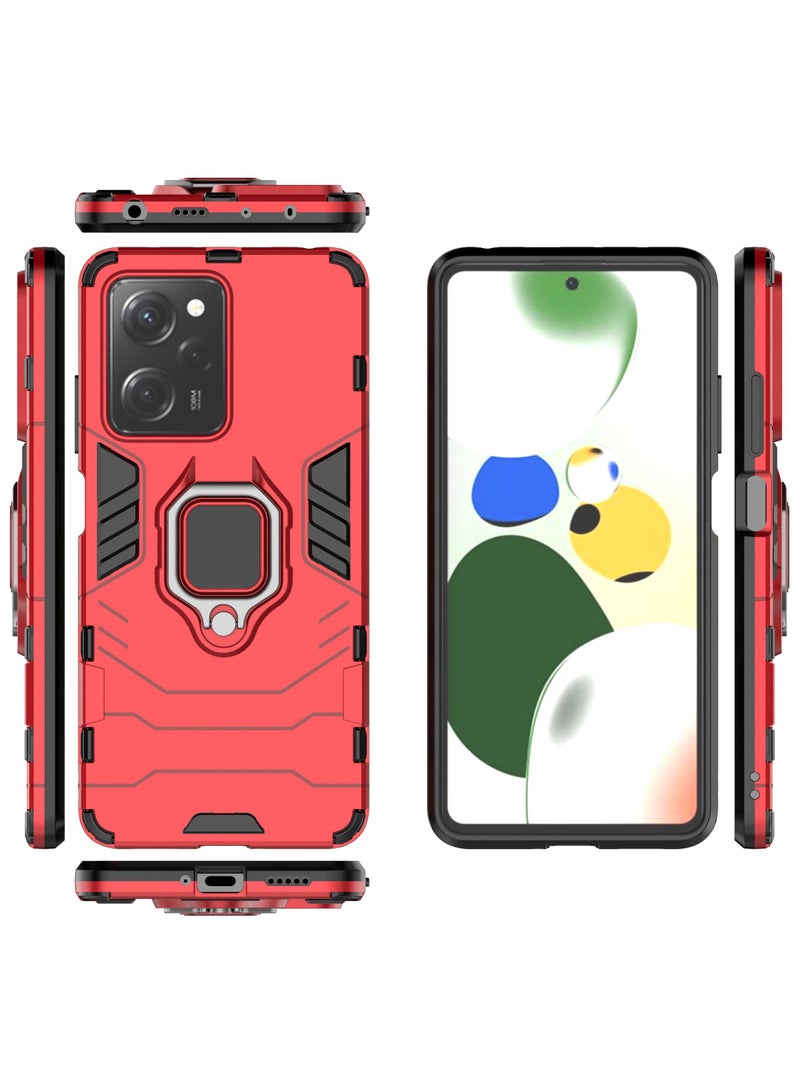 GOLDEN MASK Compatible With Xiaomi Redmi Note 12 Pro Black Panther Back Cover (Red) - Image 3