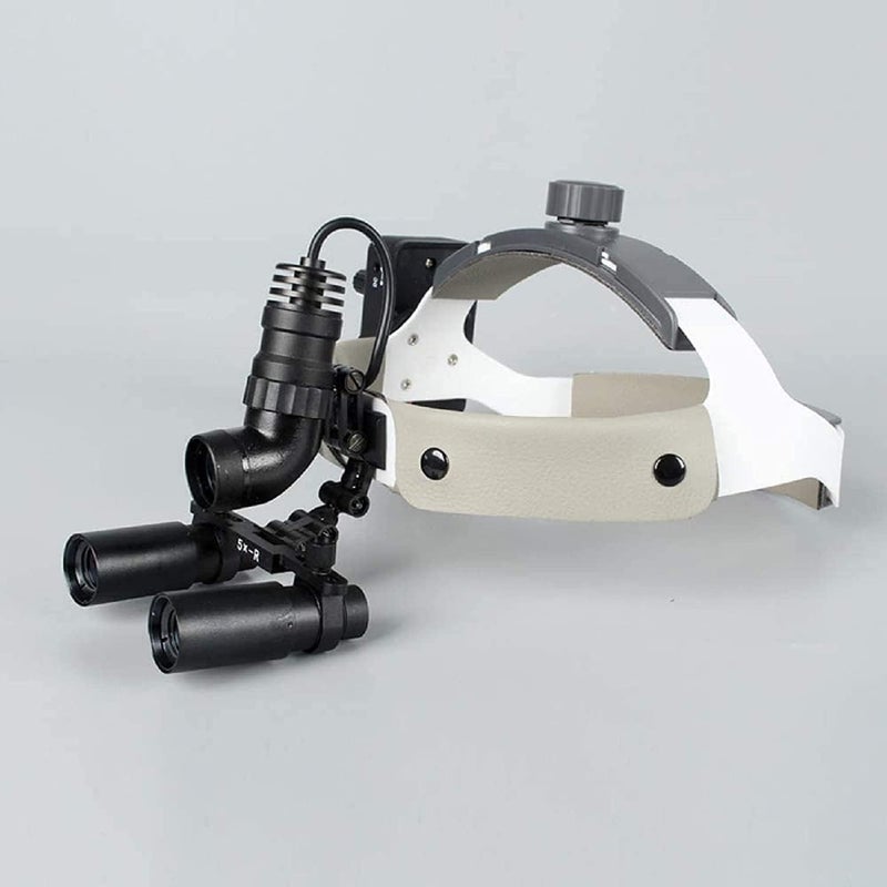 Led Headlight and Headband Binocular Loupes Magnifier, Examination Binocular Loupes with Headlights 5X Ical, Ear and Nose Ery Magnifying Glass, - Image 3
