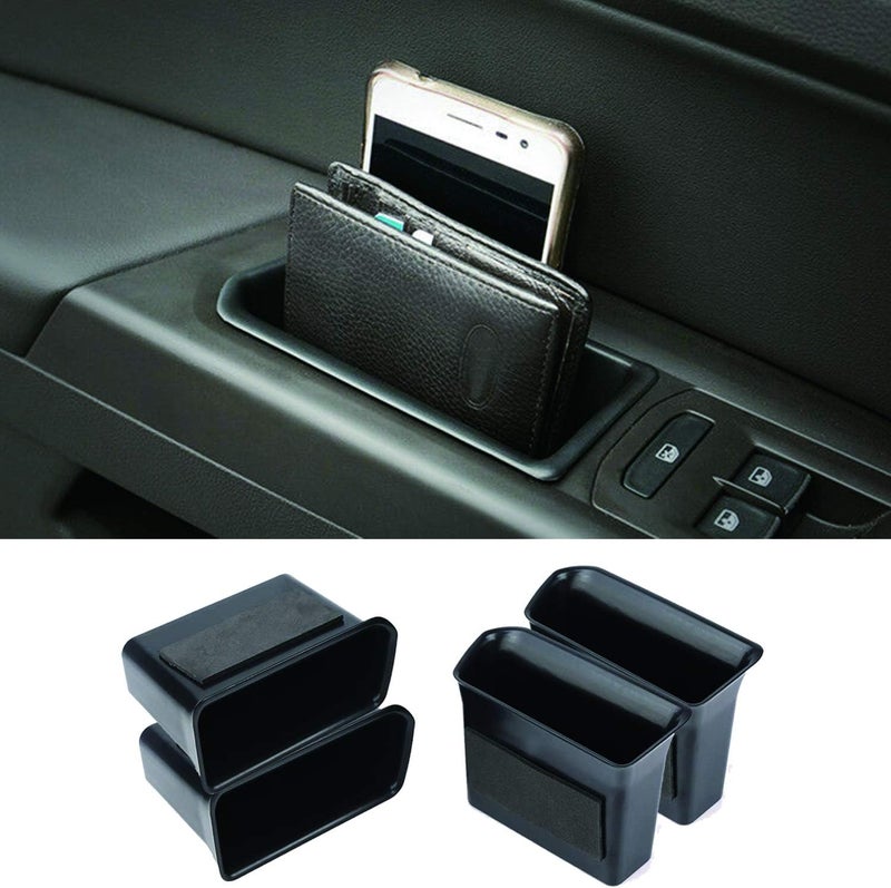 Citumo 4PK Armrest Container Door Storage Organizer Box Tray Handle for VW Volkswagen Atlas 2018-2022 Atlas Cross Sport (2 Front & 2 Rear) - Image 1