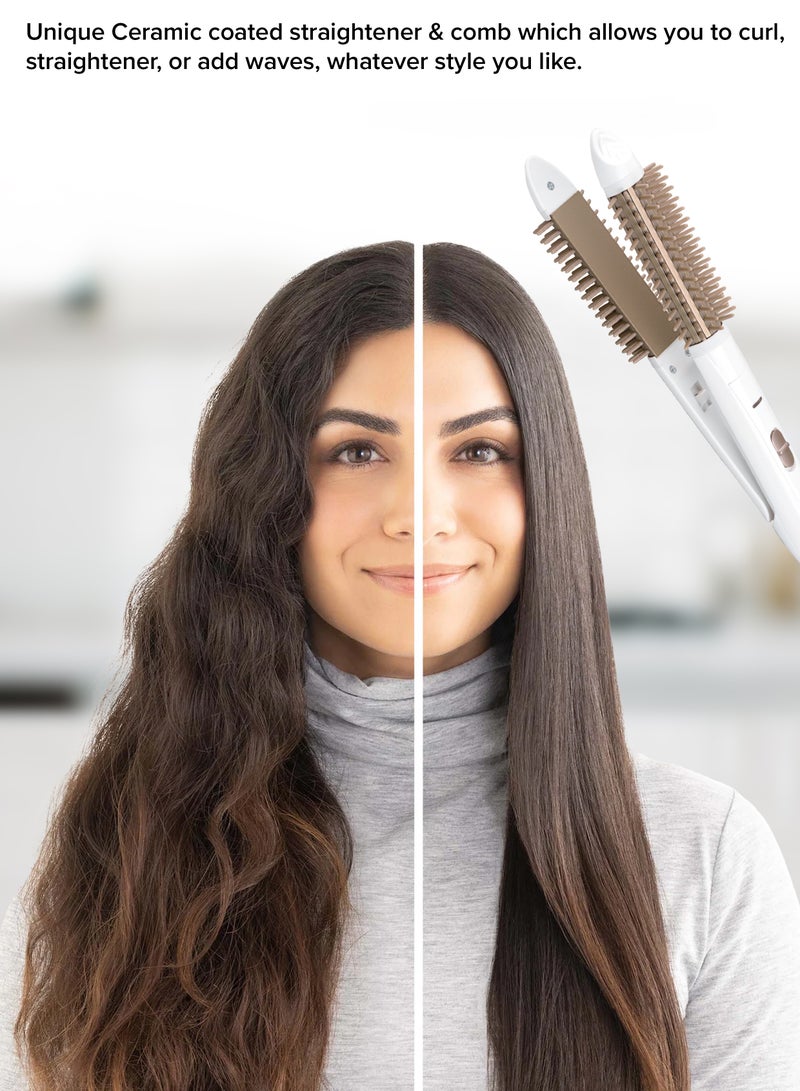 CLIKON HAIR STRAIGHTENER WITH COMB - 35W - Image 2