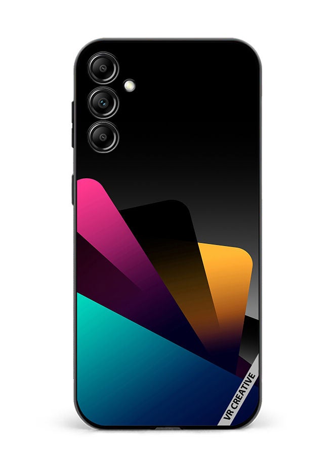 VR CREATIVE Protective Case Cover For Samsung Galaxy M14 Colorful Layers Design Multicolour - Image 1